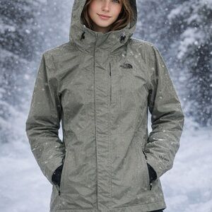 The North Face Women's Snow and Ski Jacket in Olive Green Hyvent